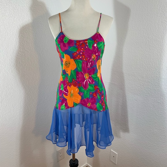 Victoria's Secret Other - New List🌹NWOT 1990s Vintage Victoria's Secret Multi-Color Floral Chemise or Slip